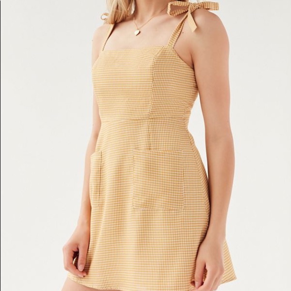 Yellow Gingham Urban Outfitters Dress